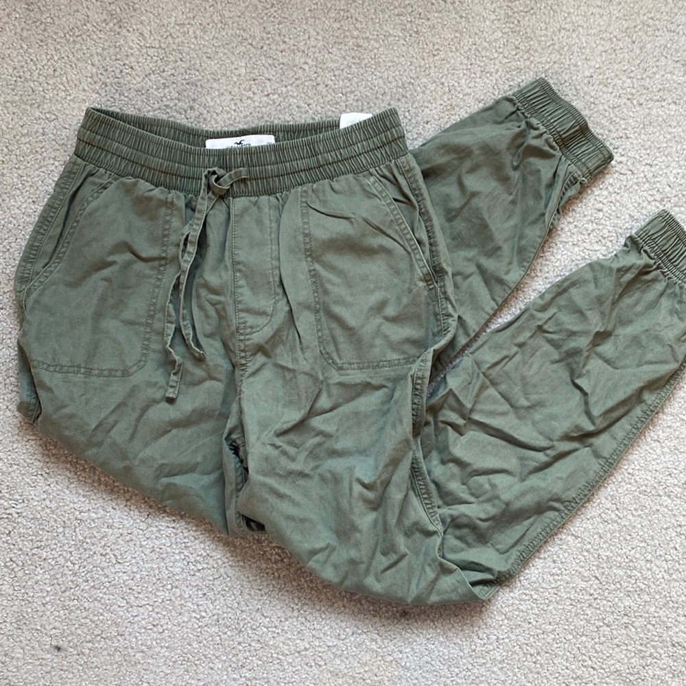 Green joggers